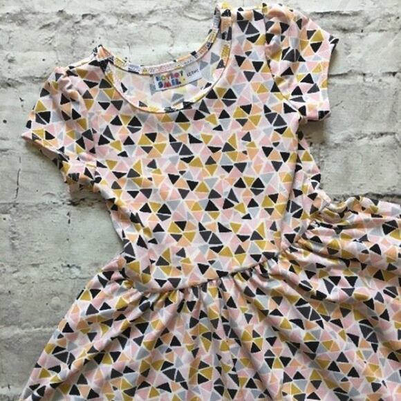 Dot Dot Smile Dress, Geometric Triangles - Picture 2 of 5